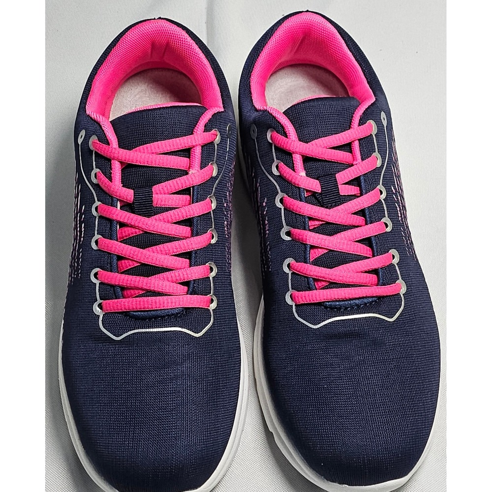 Dr. Leonard's Athletic Diabetic Sneakers Womens Shoes Navy Fuschia Size 11M